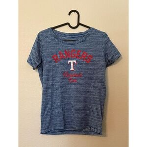 New Era | Texas Rangers T-Shirt (Blue & White Space Dye)